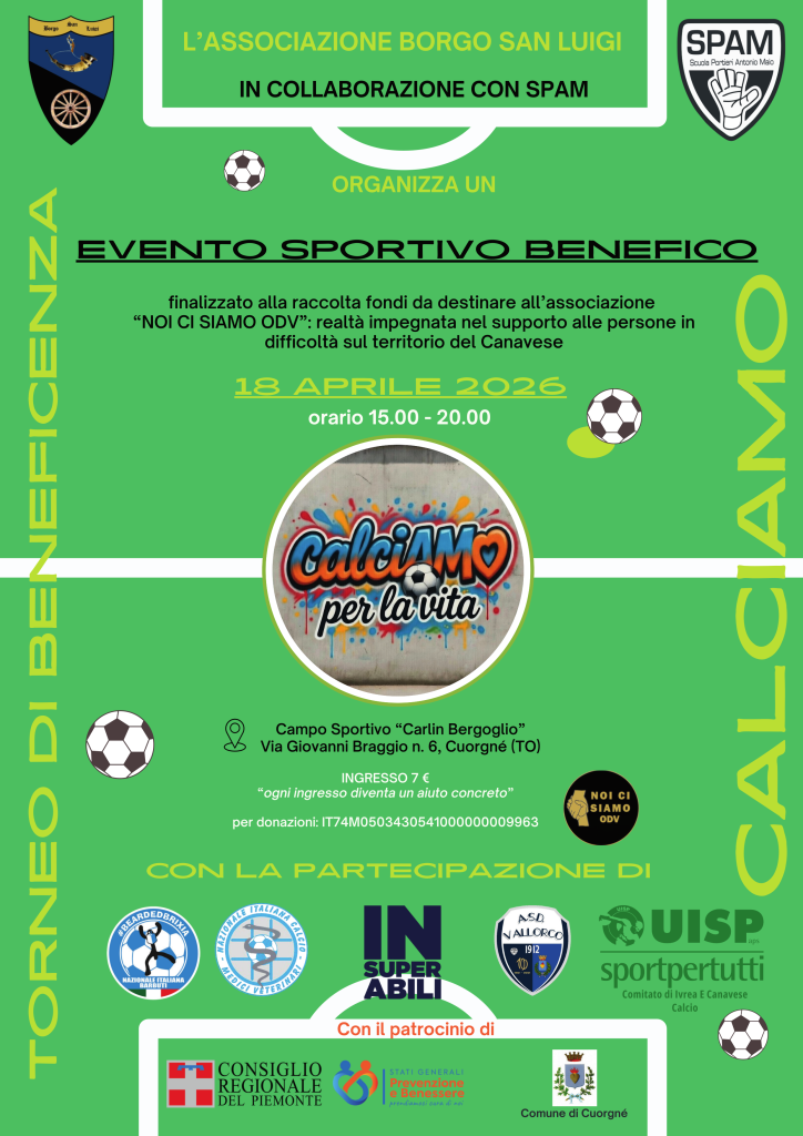 Locandina CalciAmo per la Vita